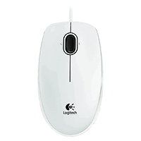 LOGITECH Corded Mouse B100 - Business EMEA - WHITE