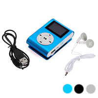 MINI MP3 PLAYER с дисплей, слушалки и кабел
