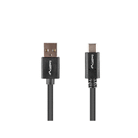 Кабел, Lanberg USB-C(M) -> USB-A(M) 2.0 cable 1m QC, black BOX