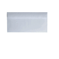 Плик бял DL 110 x 220 mm Стикер по дългата страна