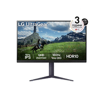 LG 32GS85Q-B, 31.5" UltraGear Nano IPS 1ms, AG, 180Hz, 1000:1, 350cd/m2, QHD (2560x1440), AMD FreeSync, NVIDIA G-SYNC, HDR 10, DCI-P3 98%, USB, HDMI, DisplayPort, Reader mode, Dynamic Action Sync