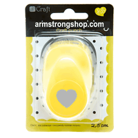 Дизайнерски пънч - CRAFT PUNCH 2,5см SCALLOPED HEART