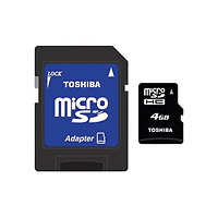 4GB TOSHIBA MICRO SD with Adapter