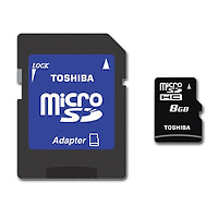 8GB TOSHIBA MICRO SD with Adapter