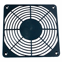 Предпазна решетка за вентилатор 120х120мм; пластмасова; черна