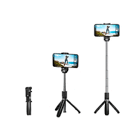 Селфи стик, Natec Wireless Selfie Tripod Alvito BT 4.0 Black