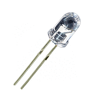 LED мигащ 5 мм OSB5SS5A31A, 470nm 2500mcd 30deg, СИН прозрачен