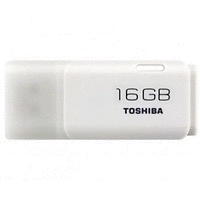 16GB Flash Drive Toshiba TOSHIBA USB HAYABUSA 2.0 White 