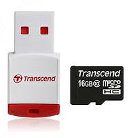 Transcend 16GB micro SDHC (with reader - Class 10)