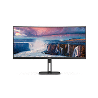 AOC CU34V5C/BK, 34&quot; Curved 1500R VA WLED, 3440x1440@100Hz, 4ms GtG, 1ms MPRT, 300cd m/2, 3000:1, 20M:1 DCR, Adaptive Sync, FlickerFree, Low Blue Light, 5Wx2, Tilt, Height Adjust, Swivel, HDMI, DP