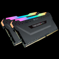Памет Corsair DDR4, 3000MHz 32GB (2 x 16GB) 288 DIMM, Unbuffered, 15-17-17-35, Vengeance RGB PRO black Heat spreader,RGB LED, 1.35V, XMP 2.0