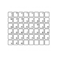 Букви за клавиатура кирилица, лепящи