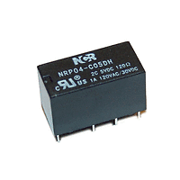 Реле NRP04, 5VDC, 1A/120VAC, 1A/30VDC, DPDT