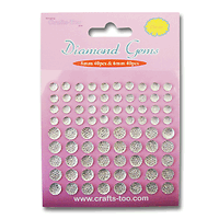 DIAMOND GEMS CLEAR 80pc - Диамантчета 2 размера