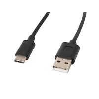 Кабел, Lanberg USB-C(M) -> USB-A (M) 2.0 cable 1.8m, black
