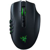 Razer Naga Pro Wireless Gaming Mouse, Up to 150 Hours battery life, Razer Chroma RGB, Optical sensor, 20,000 DPI, Speedflex Cable, 3 Swappable Side Plates, Up to 19+1 Programmable Buttons