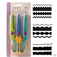 Контурна ножица с 3 вида сменяеми върхове ARTEMIO DECO scissors 10 