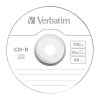 Медия, Verbatim CD-R 700MB 52X EXTRA PROTECTION WRAP 1 БРОЙ