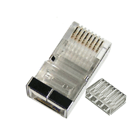 RJ-45, 8P/8C мъжки, кръгъл кабел, с екран CAT-6