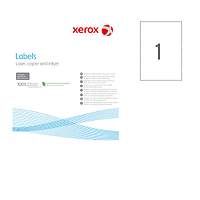 Етикети Xerox 210x297 mm А4 100 л. 1 етик. 