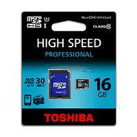 16GB TOSHIBA MICRO SD CLASS 10 UHS I TSSD-C016UHS1(BL5A 
