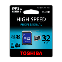 32GB TOSHIBA MICRO SD CLASS 10 UHS I TSSD-C032UHS1(BL5A
