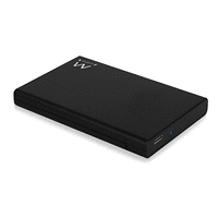 Чекмедже за твърд диск Ewent EW7072, 2.5, SATA, USB-C 3.2 Gen2 (USB 3.1), Черен