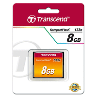Памет, Transcend 8GB CF Card (133X)