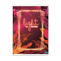 Тетрадка LASTVA Light Art, A5, 52 л, офсет 70 г, редове, корица 250 г, UV лак с текстура