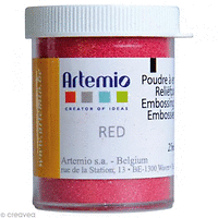  Фина eмбосинг пудра ЧЕРВЕНО ,Made in USA Artemio Fine Powder -