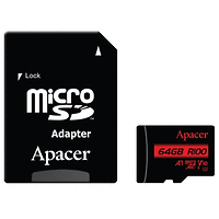 Памет, Apacer 64GB microSDHC/SDXC UHS-I U1 V10 A1 (1 adapter)