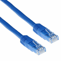 Мрежов пач кабел ACT U/UTP, CAT 6, RJ-45 - RJ-45, 2.0 m, Медни проводници, Син