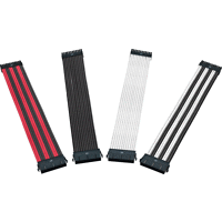 Комплект оплетени кабели Cooler Master, Червено/Черни