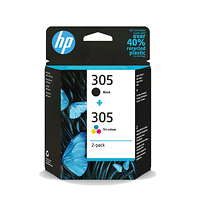 Консуматив, HP 305 2-Pack Tri-color/Black Original Ink Cartridge