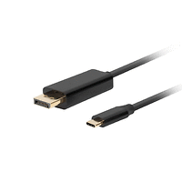 Кабел, Lanberg USB-C (M) -> display port (M) cable 1.8m 4K 60Hz, black