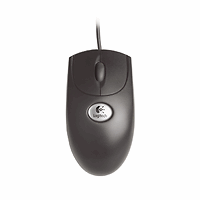 Logitech Optical Wheel Mouse PS/2 Black (S96) OEM