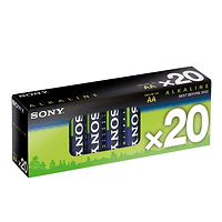 Батерия, Sony AM3-M20X Alkaline LR6 Stamina Alkaline green 20 pcs pack, AA 1брой