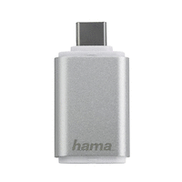 Четец за карти HAMA 181020, USB 3.1 Type-C, SD/microSD, Сребрист