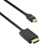 Кабел DeTech Mini DP - HDMI M/M 5м, Черен