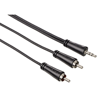 Аудио кабел HAMA 122296,  Стерео жак 3,5 mm -2 x Чинч мъжко, 3,0м.