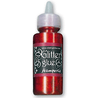 Брокат лепило за декорация 40 гр. Glitter Glue,Stamperia  - Rosso scuro