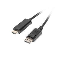 Кабел, Lanberg display port (M) V1.1 -> HDMI (M) cable 1m, black