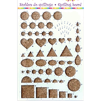 NEW QUILLING BOARD - Квилинг шаблон + подложка 21 X 15 см