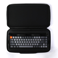Kалъф за клавиатура Keychon K6 (Plastic) удароустойчив, пластмасов, Черен