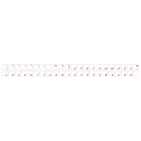 Самозалепващи се лепенки с букви с прозрачна основа за клавиатура