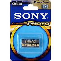 Батерия, Sony CR123AB1A Photo battery 3V Lithium photo