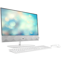 HP Pavilion All-in-One 24-k1024nu White, Core i5-11500T(2.7Ghz, up to 4.6GH/12MB/6C), 23.8&quot; FHD UWVA BV + 5MP IR Camera, 8GB 2933Mhz 1DIMM, 512MB PCIe SSD, WiFi a/c + BT 5, Mouse&amp;Keyboard, Wi