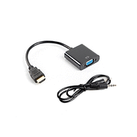 Lanberg adapter HDMI-A (m) -> VGA (f) + minijack 3.5mm (f)