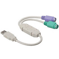 Преходник USB/ PS/2 x2 K&M (клавиатура и мишка)