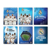Тетрадка с телчета А5, 60л, ШР, лицензионни Real Madrid